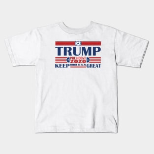 trump president 2020 keep america great Kids T-Shirt